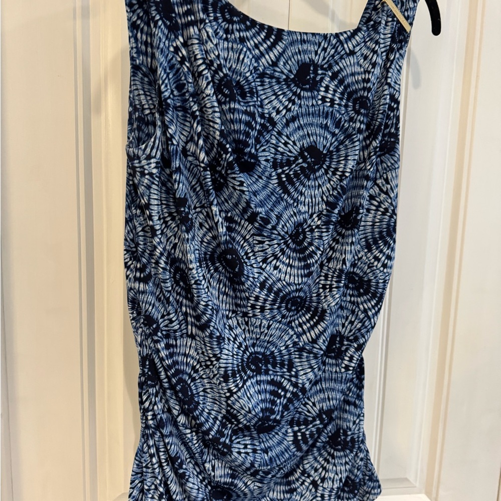 Michael Michael Kors like new size L Blue Tie-Dye Sleeveless top